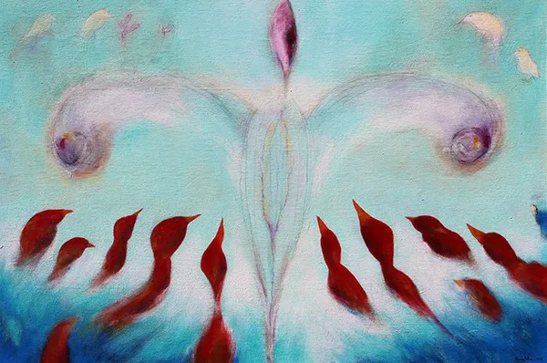 Mémoires d’envol — féminin, Peinture, Toutes les peintures de Line Blouin