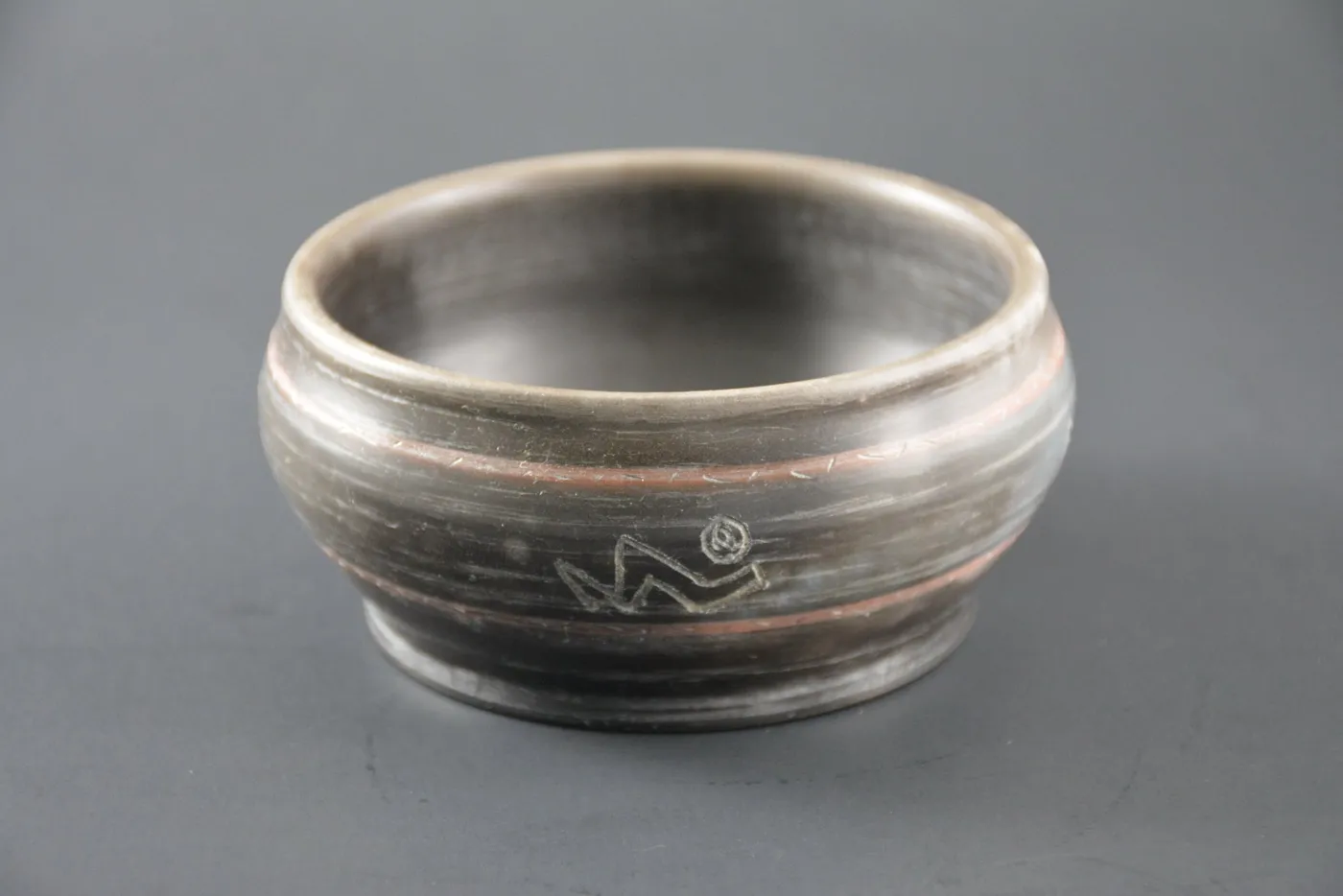 BL-32 Decorative Smoky ceramic bowl - Bol décoratif enfumé Porcelaine — bol, porcelaine de Art Hic et Nunc
