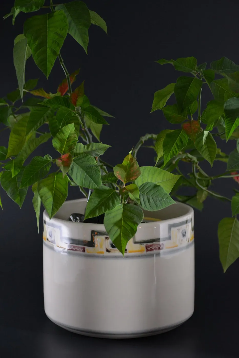 CP-02 Large Ceramic flower pot - Grand Cache-pot porcelaine — cache-pot, porcelaine de Art Hic et Nunc