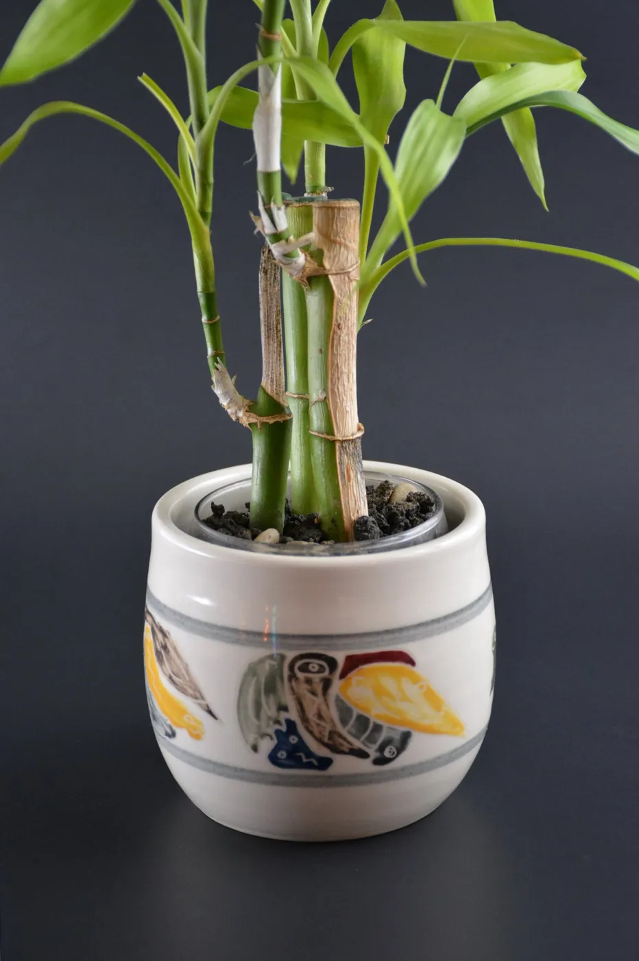 CP-03 Small Ceramic flower pot - Petit Cache-pot porcelaine — cache-pot, porcelaine de Art Hic et Nunc