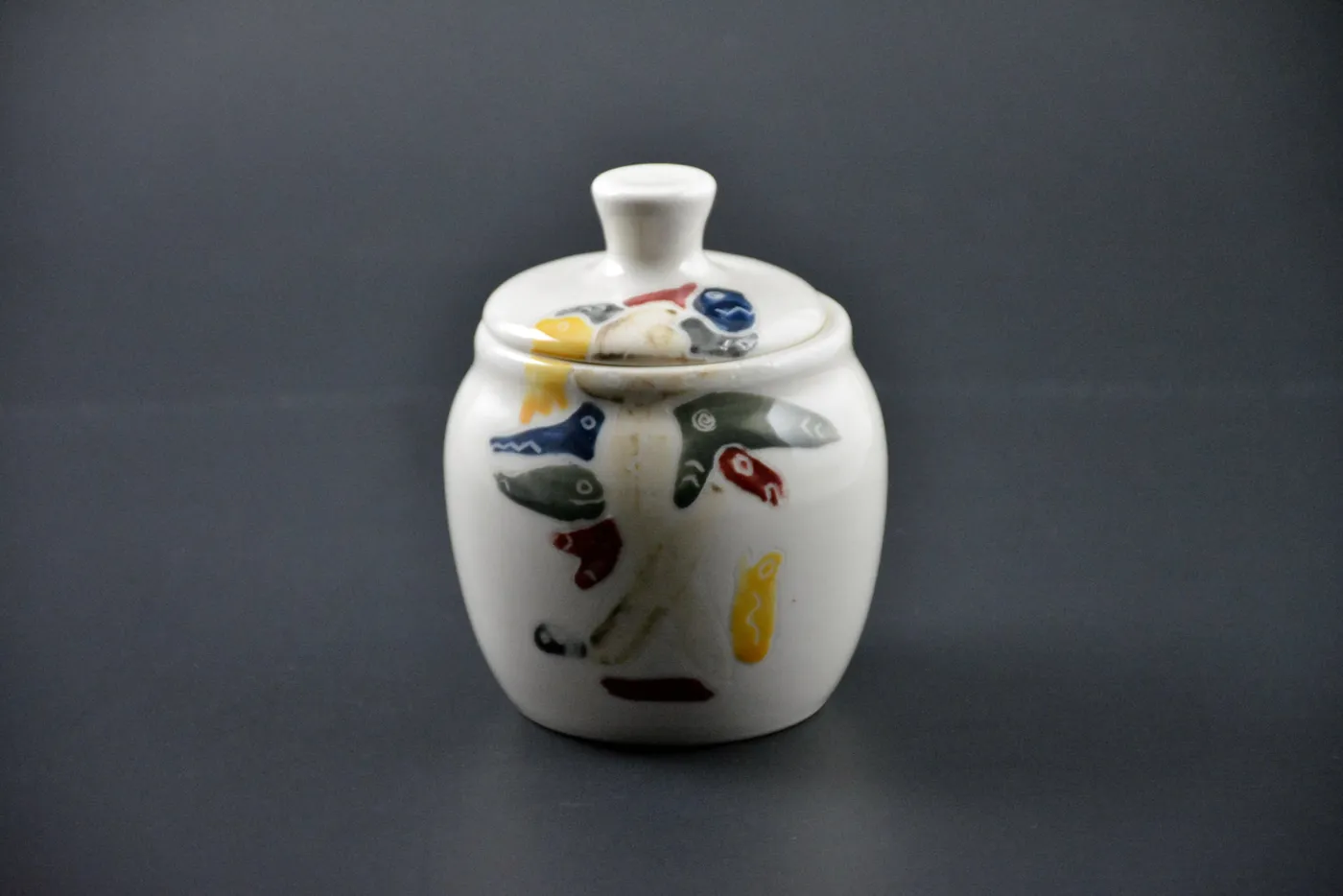 PSM-06 Ceramic Sea salt pot - Pot à sel de mer de porcelaine — cache-pot, porcelaine de Art Hic et Nunc