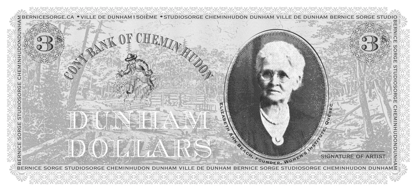 Dunham Dollars 3 — œuvre, peinture de Bernice Sorge