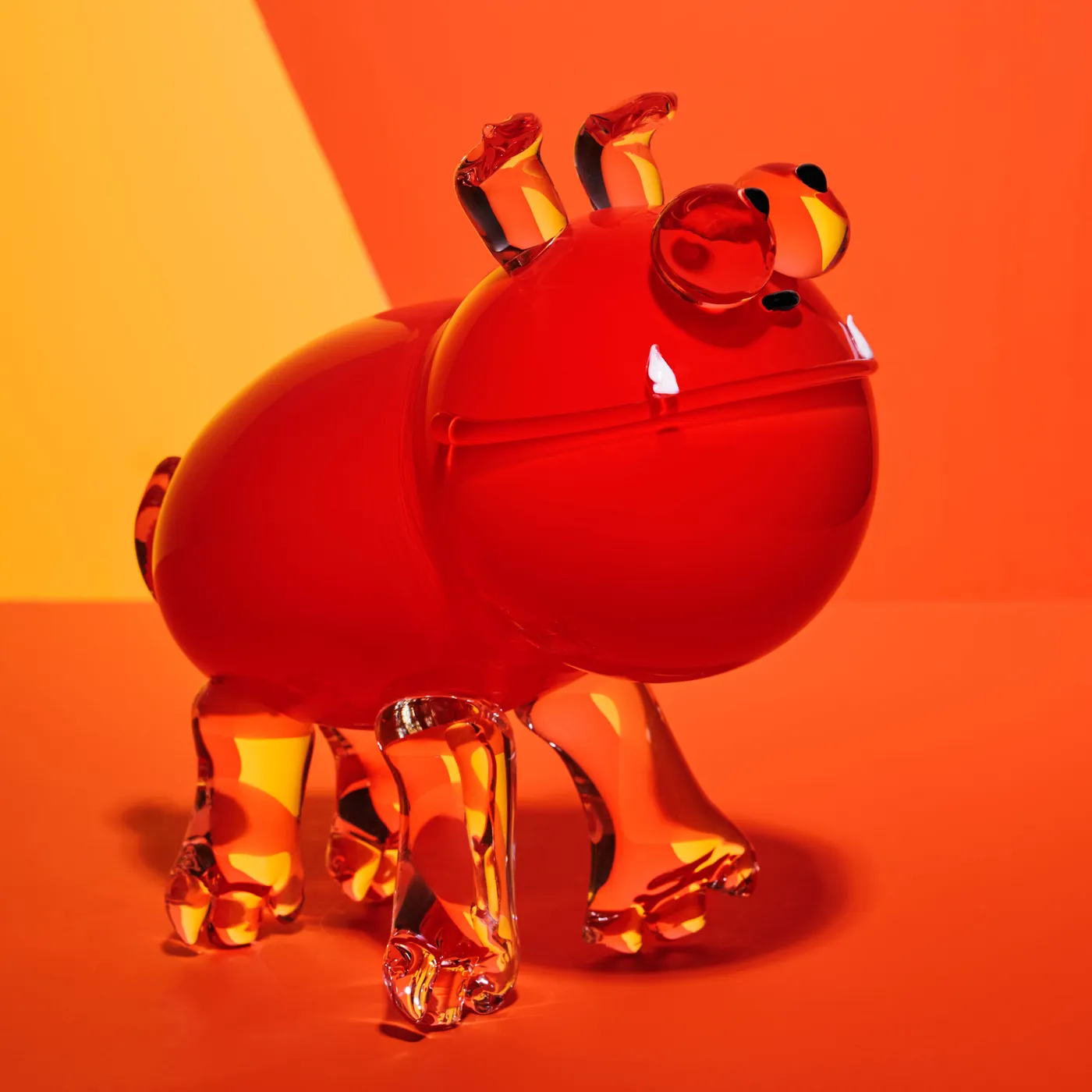 Chien — objet, verre soufflé de Cat designer verrier