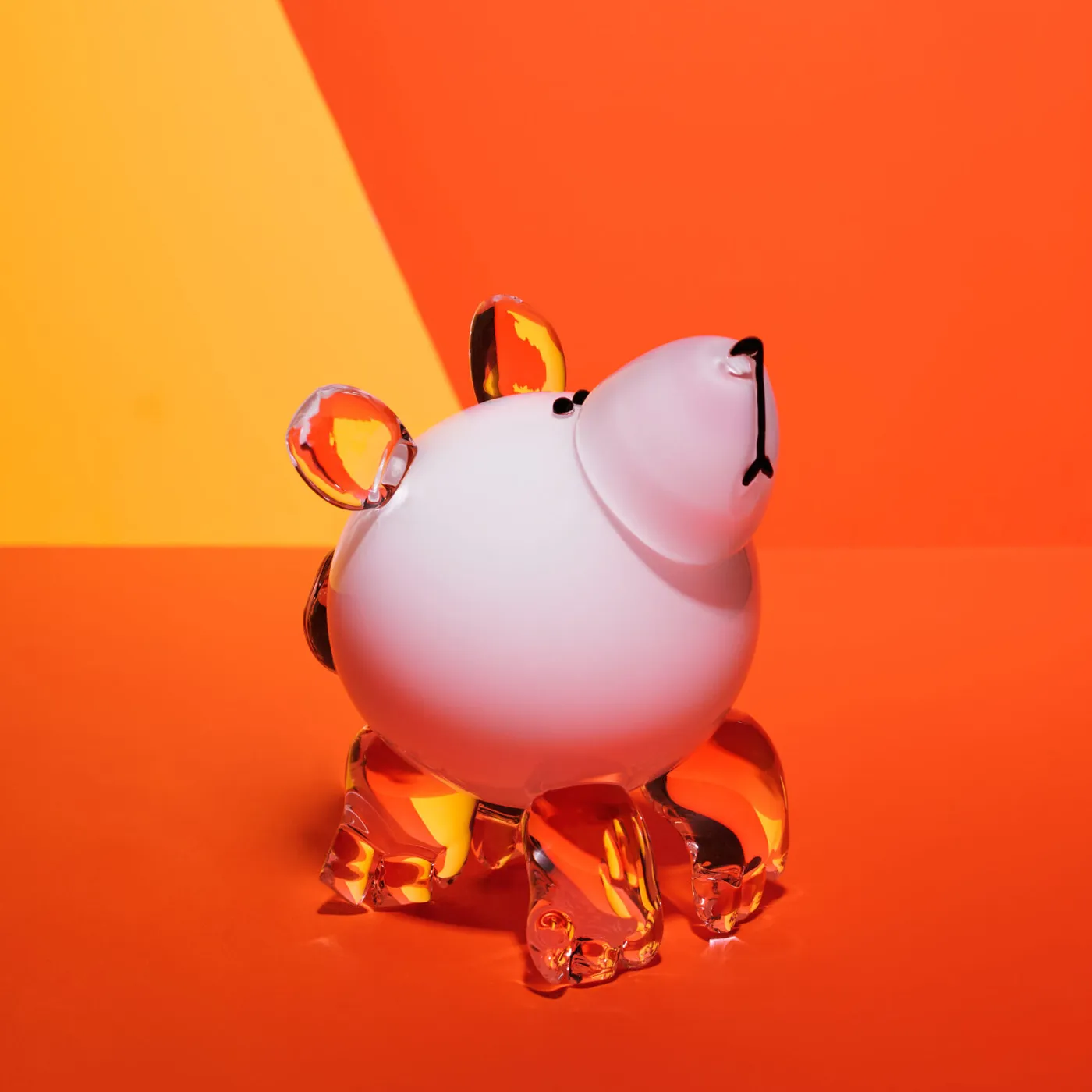 Ourson — objet, verre soufflé de Cat designer verrier