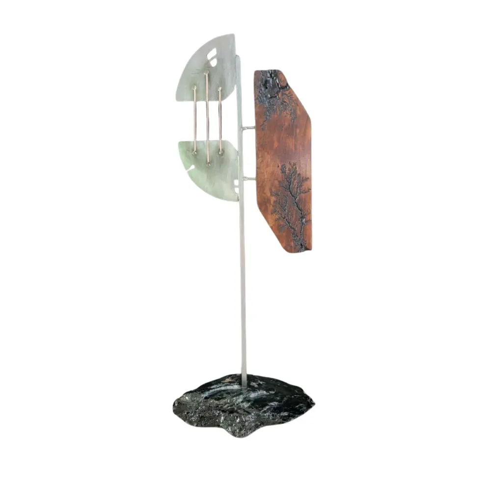 Éclat fusionné — objet, bois et métal de Création Déco
