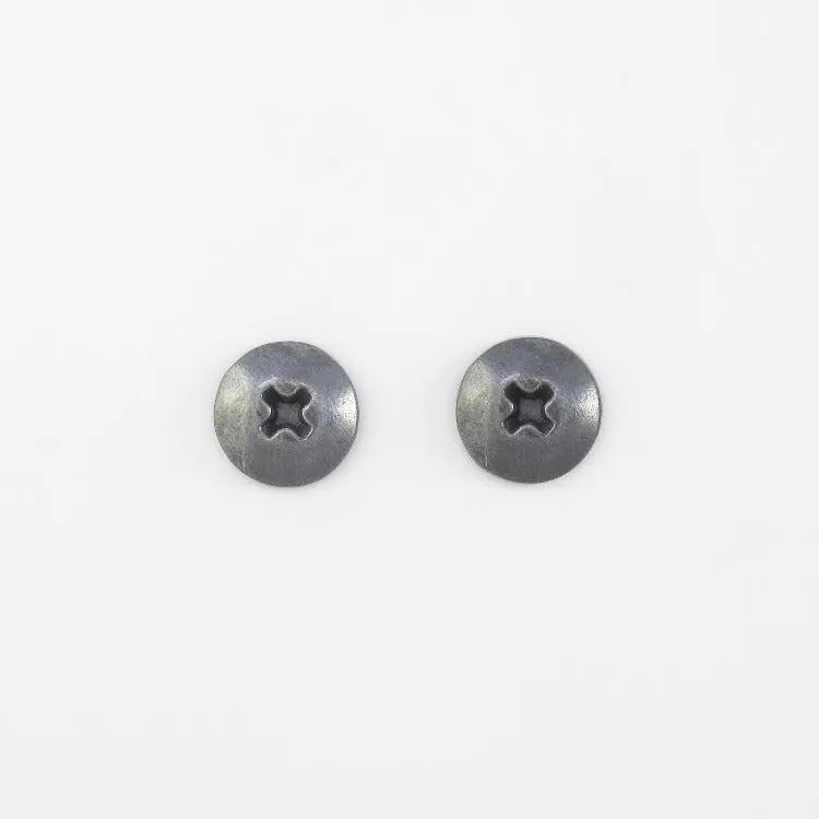 Large Phillips Studs — boucles d’oreilles, argent sterling de Flesch — Esther Chabot