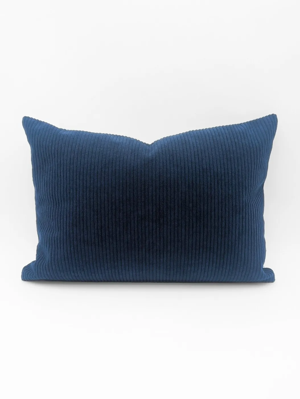Duo de housses de coussin Corduroy Marine - 13"x18" et 18"x18" — coussin, lin de Florel Studio