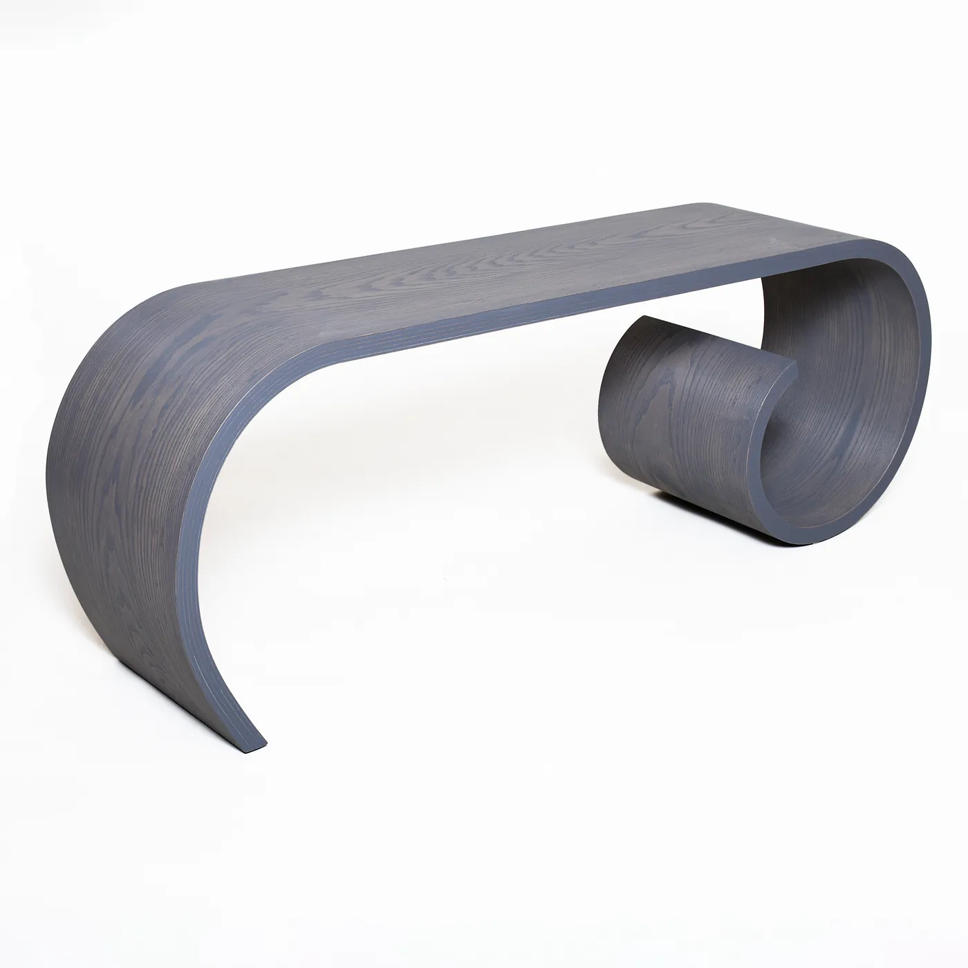 Long Toboggan Bench — banc, bois lamellé courbé de Kino Guérin