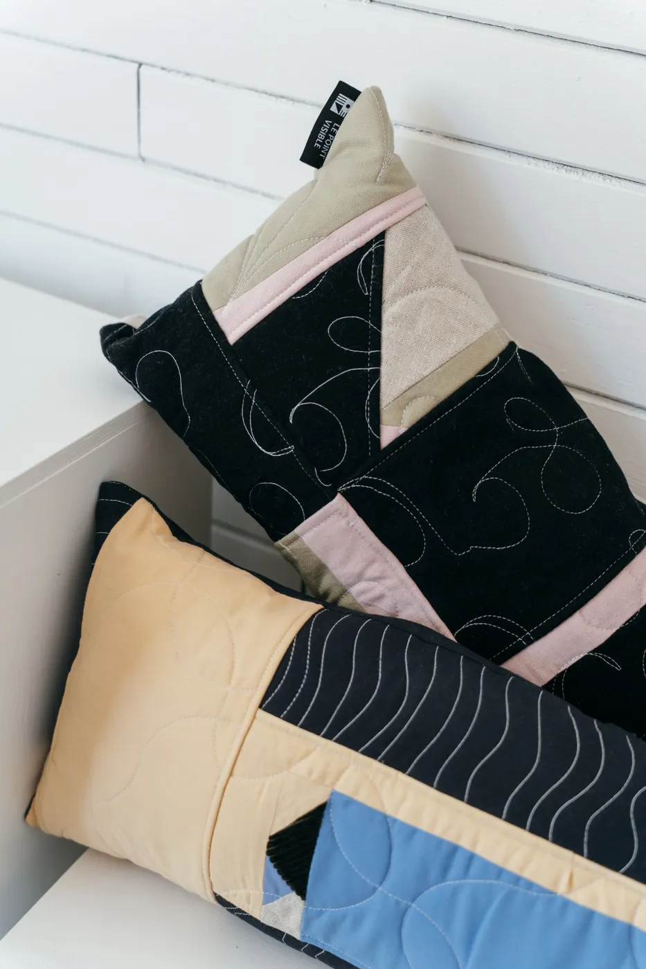 Coussin Modèle Improv - Petit format — coussin, textile du Point visible