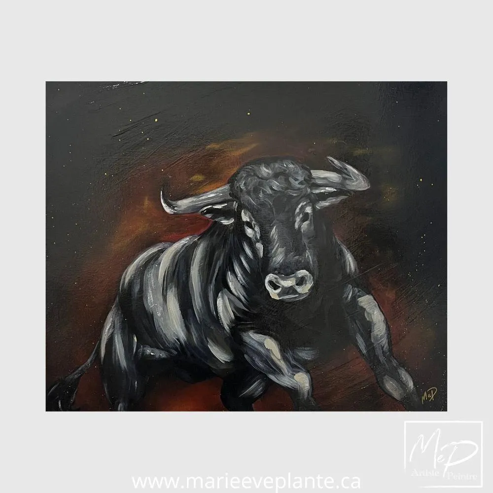 Instinct — œuvre, huile sur toile de Marie-Eve Plante