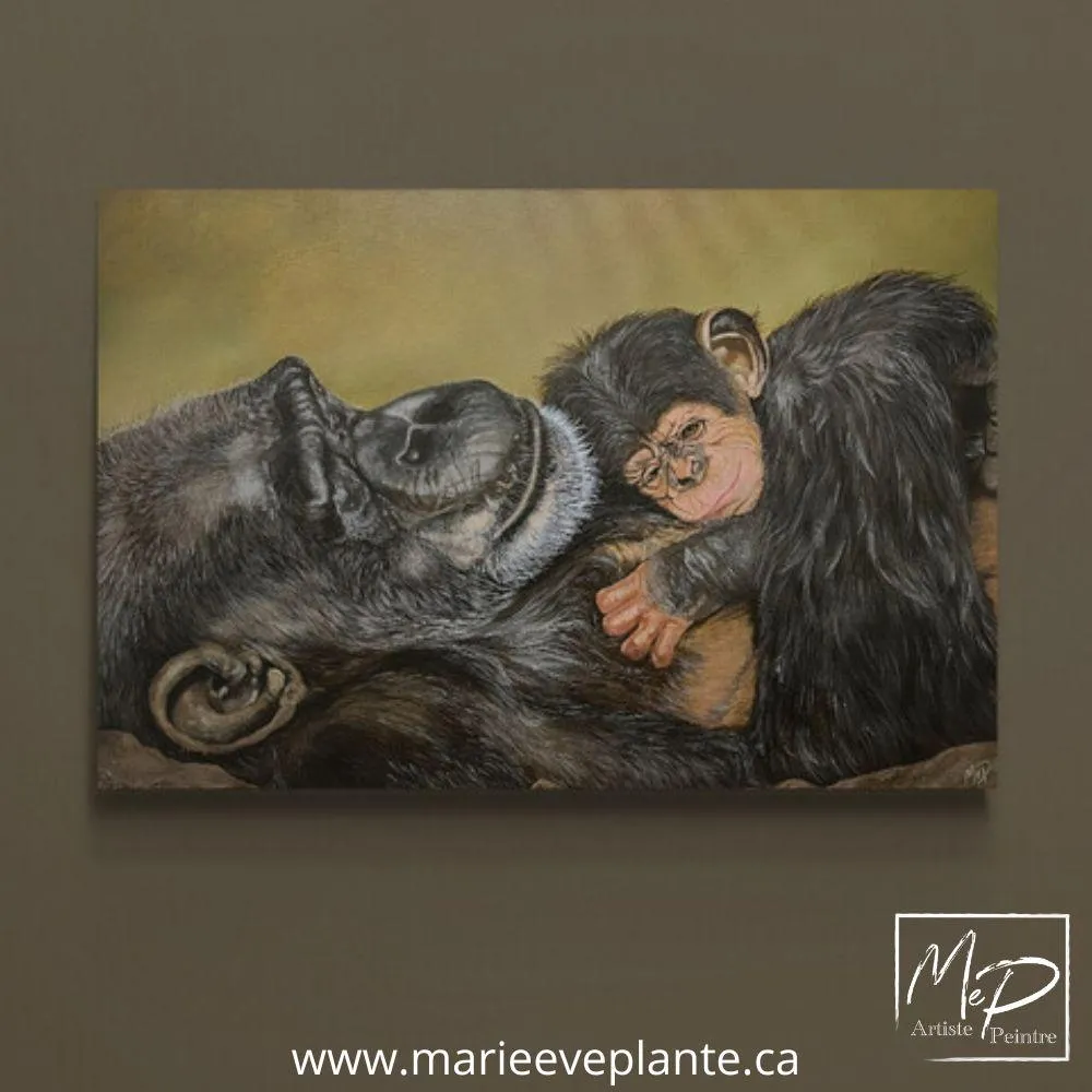 Origines — œuvre, huile sur toile de Marie-Eve Plante