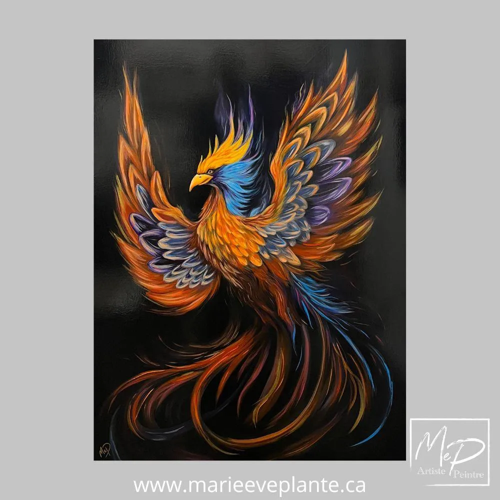 Rise again — œuvre, huile sur toile de Marie-Eve Plante