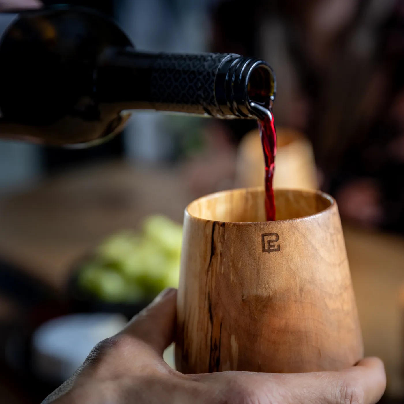 Verre à vin en bois — verre ou tasse, bois de Philippe Foley ébéniste