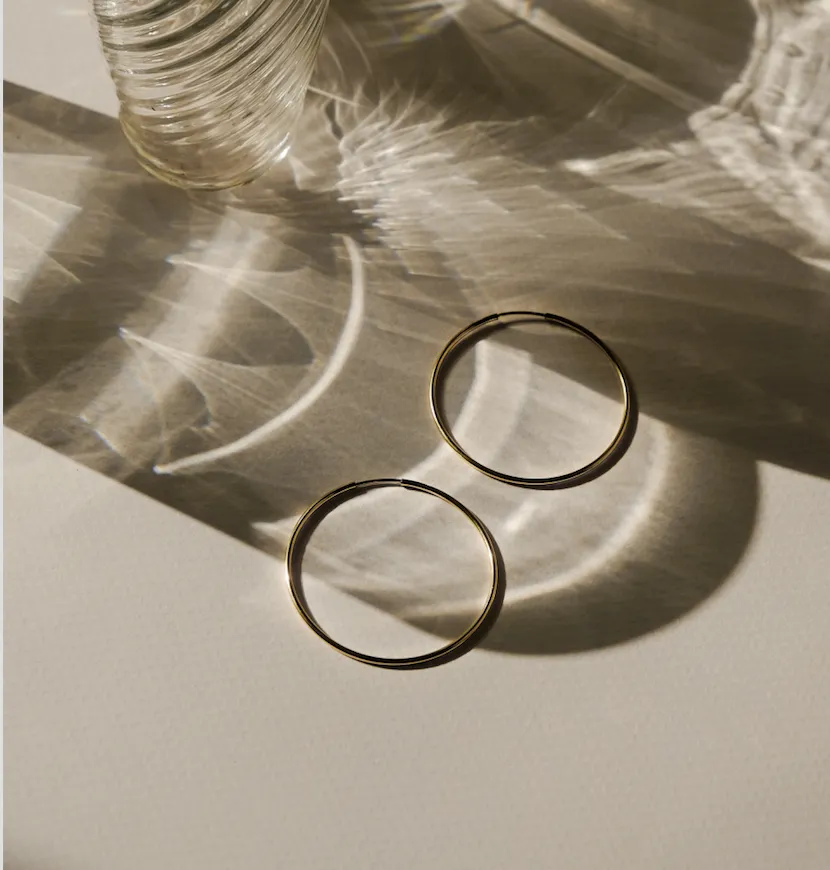 Gold Hoops — boucles d’oreilles, or et argent de Savannah Jones Jewellery
